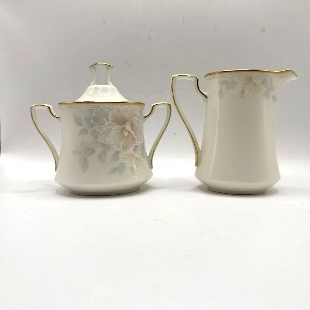 Noritake SWEET SURPRISE Floral Creamer & Sugar Bowl 7702